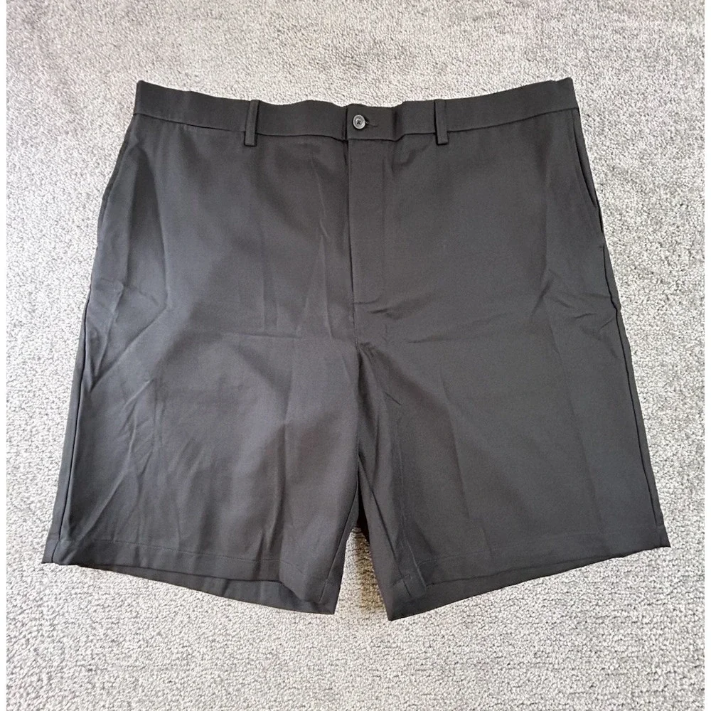 Ben Hogan Performance Mens Golf Shorts Black Flat Front Size 44 Caviar NEW